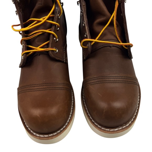 Red Wing 8088 Iron Ranger Mens 7.5 D Amber Harness Leather Wedge Sole Work Boots